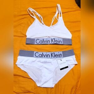 Calvin Klein White Intimates Set